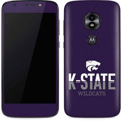 Kansas State University K-State Wildcats Gradient Moto E5 Play Skin